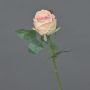 Artificial flower rose VRONI, pink, 12"/30cm, Ø 2.4"/6cm