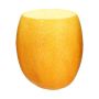 Storage table MOLANI in lemon shape, yellow-white, 17"/43,5cm, Ø16"/40,5cm