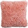 Cuddly cushion FALKO, salmon pink, 20"x20"/50x50cm