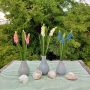 Artificial flower bunch of grape hyacinths NESANET, blue, 8"/20cm