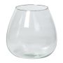 Candle holder KESSIE made of glass, KESSIE, clear, 8"/19,5cm, Ø7"/19cm