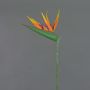 Decorative strelitzia flower ALLISSA, orange-purple, 3ft/90cm, 6.7"x9.4"/17x24cm
