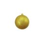 Christmas baubles ABELIA, 4 pcs, glitter, gold, Ø 4"/10 cm
