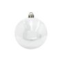 Christmas bauble CANELA, shiny white, Ø 8"/20 cm