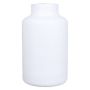 Glass flower vase SIARA, white-matt, 10"/25 cm, Ø 6"/15 cm