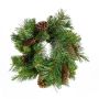 Decorative fir wreath ALFRED, crossdoor, flame retardant, Ø 12"/30cm