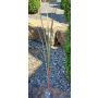 Plastic pampas grass SINDRINA on spike, green-fuchsia, 4ft/115cm
