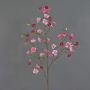 Decorative apple blossom branch SADAKA with blossoms, fuchsia-pink, 3ft/100cm