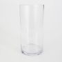 Cylindrical vase / Floor vase SANSA EARTH, clear, 11.8" / 30cm, Ø5.9" / 15cm
