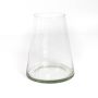 Flower vase / tapered glass vase MAX, clear, 7.9"/20cm, Ø3.9"/10cm