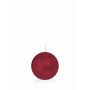Ball candle MAEVA, bordeaux, Ø2.4"/6cm, 10h - Made in Germany