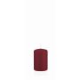 Votive candle / pillar candle MAEVA, bordeaux, 3.1"/8cm, Ø2"/5cm, 18h - Made in Germany