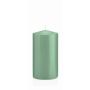 Votive candle / pillar candle MAEVA, green, 6"/15cm, Ø3.1"/8cm, 69h - Made in Germany