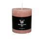 Pillar candle AURORA, rosewood, 3.1"/8cm, Ø2.7"/6,8cm, 34h - Made in Germany