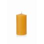 Beeswax candle BABETTE, natural-yellow, 6"/15cm, Ø3.1"/8cm, 90h - Made in Germany