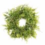 Plastic Asplenium fern wreath FRIEDRICH, green, Ø 16"/40cm