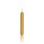 Household candles MEDIALA, 20 pcs, gold, 3.8"/9,6cm, Ø0.5/1,3cm, 1,5h
