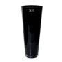 Floor vase ANNA OCEAN, funnel/round, black, 18"/43cm, Ø8"/18cm