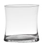 Table light glass DENNY, hourglass, clear, 6"/15cm, Ø6"/15cm