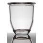 Flower pot FYNN, conical/round, clear, 7"/17cm, Ø6"/15,5cm