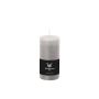 Pillar candle / Wax candle AURORA, light grey, 4.7"/12cm, Ø2.3"/5,8cm, 42h - Made in Germany