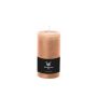 Pillar candle / Wax candle AURORA, apricot, 5.1"/13cm, Ø2.7"/6,8cm, 54h - Made in Germany