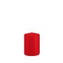 Votive candle / Pillar candle MAEVA, red, 4"/10cm, Ø2.8"/7cm, 42h - Made in Germany