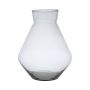 Flower vase RAMUNDA made of glass, recycled, clear, 25cm, Ø19cm