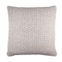 Decorative cushion KENZA, zigzag pattern, light brown, 18"x18"/45x45cm