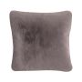 Cuddly cushion MAGALI, anthracite, 18"x18"/45x45cm