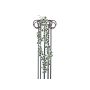 Decorative ivy garland JOHANNES, green-white, 6ft/180cm