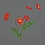 Artificial poppy KEIRA, orange, 26"/65cm, Ø 2"/5cm