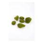Decorative moss stones BAHIA, 6 pieces, green, 4.7"x6.3"x2"/12x16x5cm