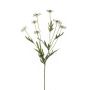 Textile flower daisy LASAI, cream, 30"/75cm