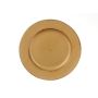 Round plate KAMALEI, synthetic, gold, 0.8"/2cm, Ø8"/20cm