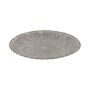 Round plate KHADIJA with grooves, synthetic, brown, 1.2"/3cm, Ø13"/33cm