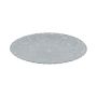 Round plate KHADIJA with grooves, synthetic, grey, 1.2"/3cm, Ø13"/33cm