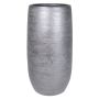 Ceramic vase AGAPE with texture, black, 20"/50cm, Ø10"/26cm
