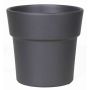 Orchid pot MARIVAN, ceramic, anthracite matt, 4.9"/12,5cm, Ø5.3"/13,5cm