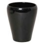 Orchid vase NAZARABAD, ceramic, black, 7"/17cm, Ø5.5"/14cm