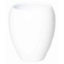 Ceramic vase URMIA MONUMENT, white, 7"/19cm, Ø6"/16cm