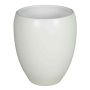 Ceramic vase URMIA MONUMENT, white matt, 7"/19cm, Ø6"/16cm