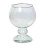 Goblet vase glass JEOMA with foot, clear, 8"/19cm, Ø5.5"/14cm