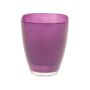 Square vase YULE made of glass, dark purple, 7"x5.1"x5.1"/17x13x13cm