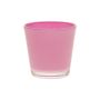 Tealight glass ALEX AIR, pink, 3"/7,5cm, Ø3"/7,5cm