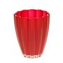 Table vase BEA made of glass, wine red, 7"/17cm, Ø5.5"/14cm