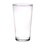 Conical flower vase AMNA AIR made of glass, clear, 10"/25cm, Ø 5.5"/14cm