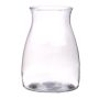 Flower vase COREY made of glass, clear, 8"/20cm, Ø4"/10cm, Ø6"/15cm
