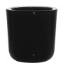Tealight holder NICK made of glass, black, 3"/7,5cm, Ø3"/7,5cm