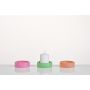 Glass candle plate ARBENITA, mint green, 3cm, Ø9,5cm